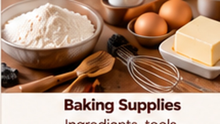 Baking ingredients and tools
